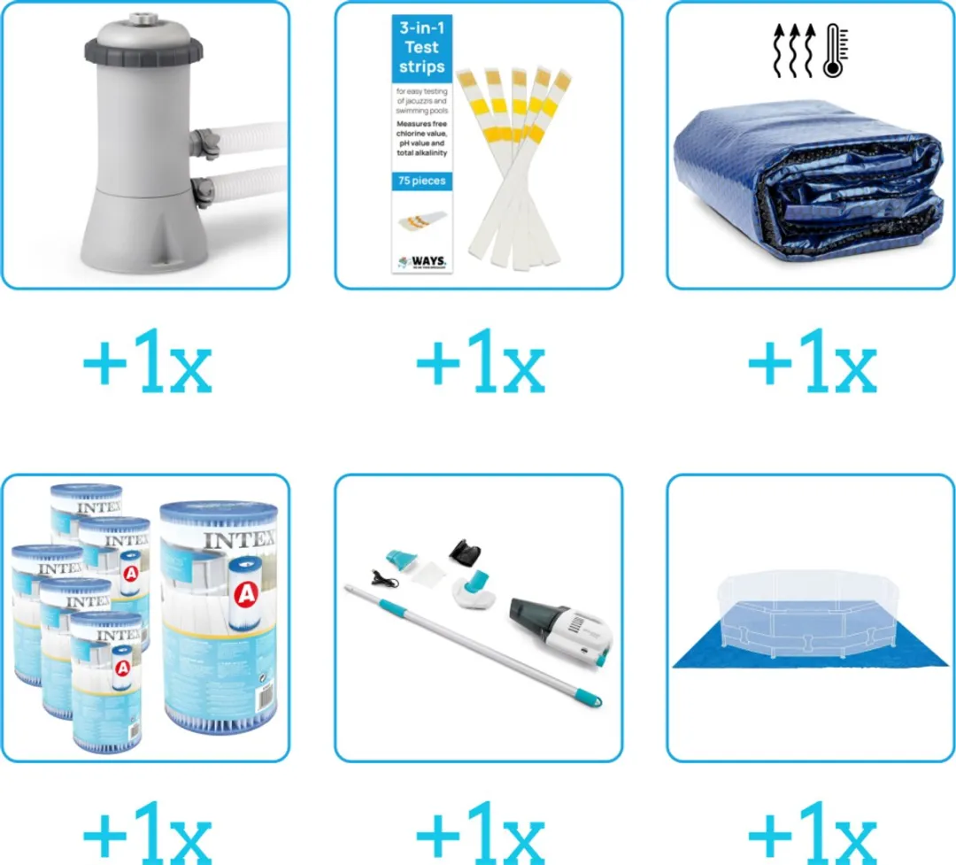 Intex 28272NP Zwembad Accessoirepakket 6-delig
