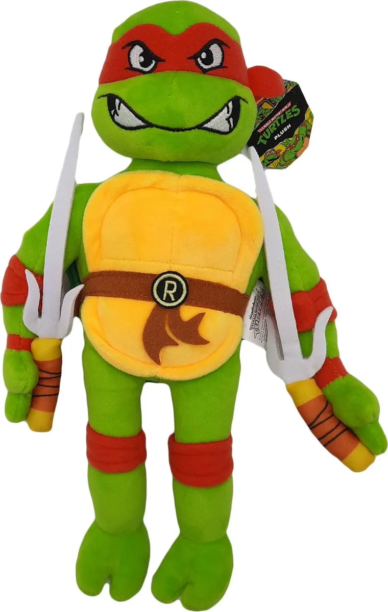 Nickelodeon Teenage Mutant Ninja Turtles Raphael Pluche Knuffel 32 cm