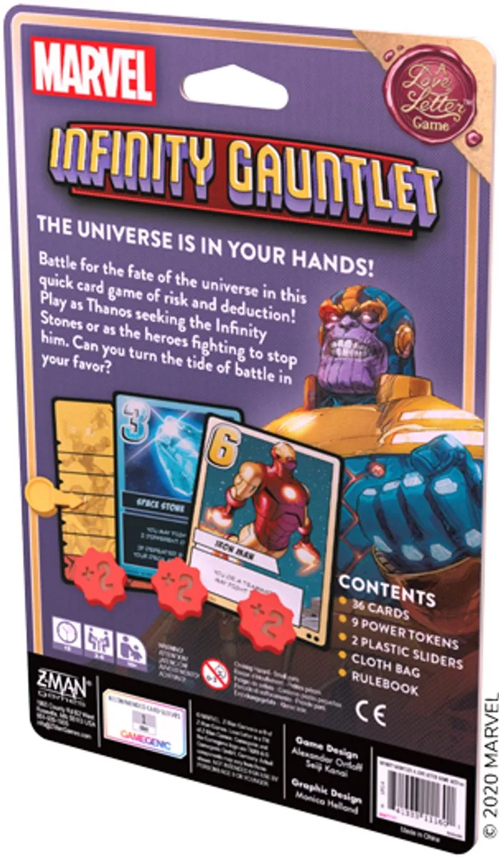 Z-Man Games Infinity Gauntlet Love Letter Kaartspel - 2-6 Spelers