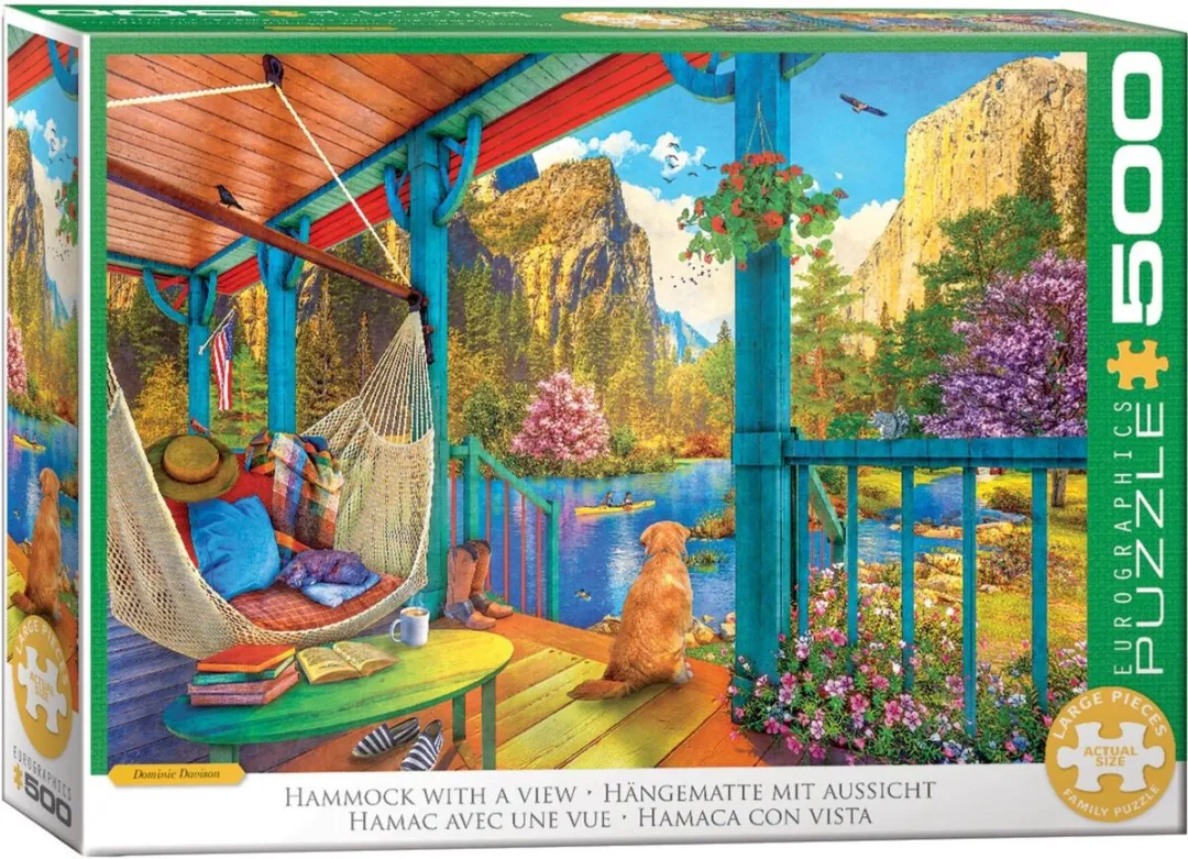 Eurographics Hangmat met uitzicht Dominic Davison Legpuzzel 500 Stuks