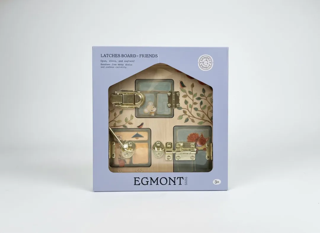 Egmont Toys Houten Activiteitenbord Vrienden - 22x24cm - Meerkleurig