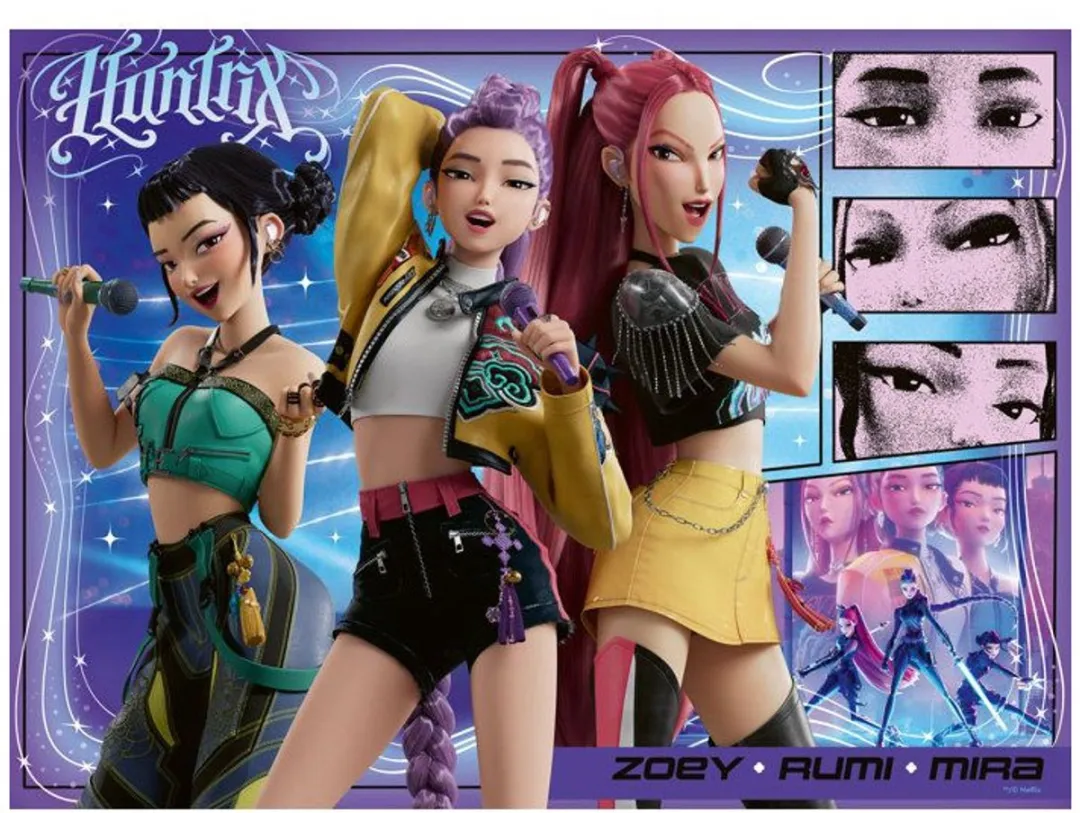 Ravensburger KPop Demon Hunters Kinderpuzzel 100-delig - Violet
