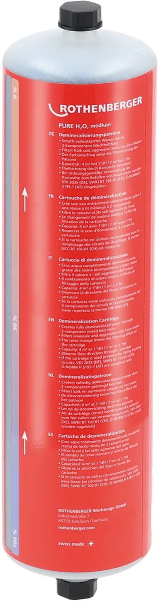 Rothenberger PURE H2O (M) Demineralisatiepatroon 1500004322 - Rood