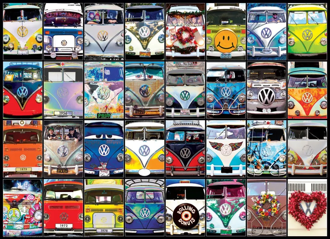 Eurographics Volkswagen Cool Faces Legpuzzel 1000 Stuks - Meerkleurig