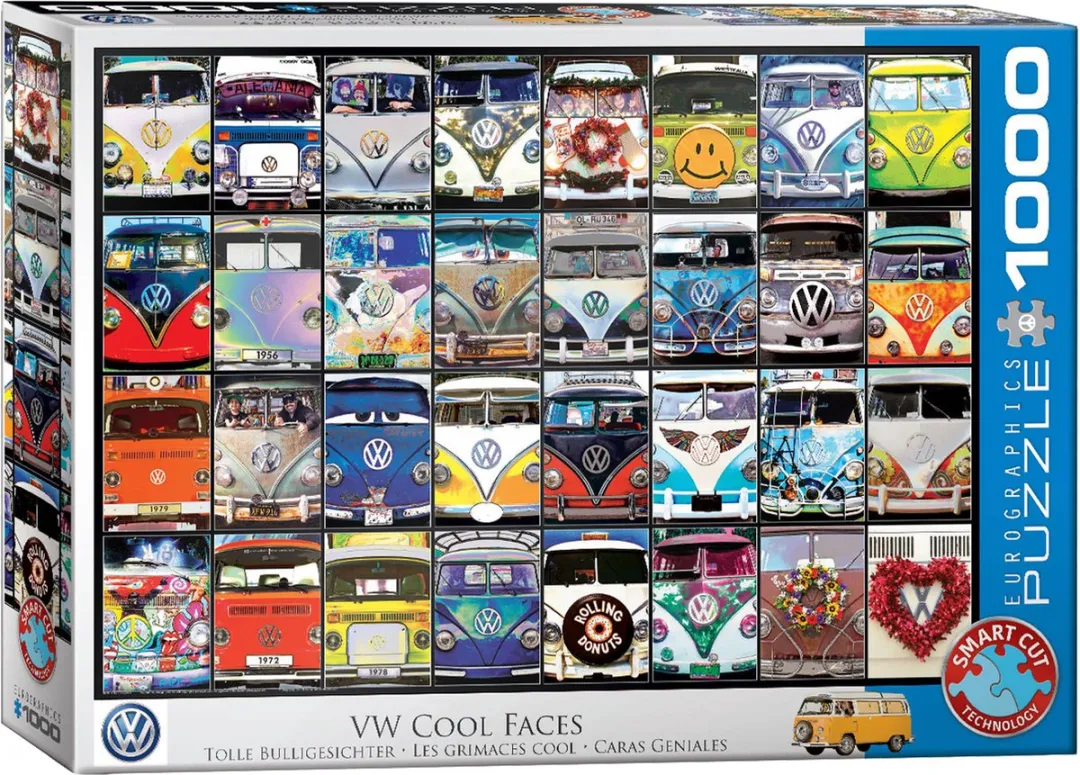 Eurographics Volkswagen Cool Faces Legpuzzel 1000 Stuks - Meerkleurig