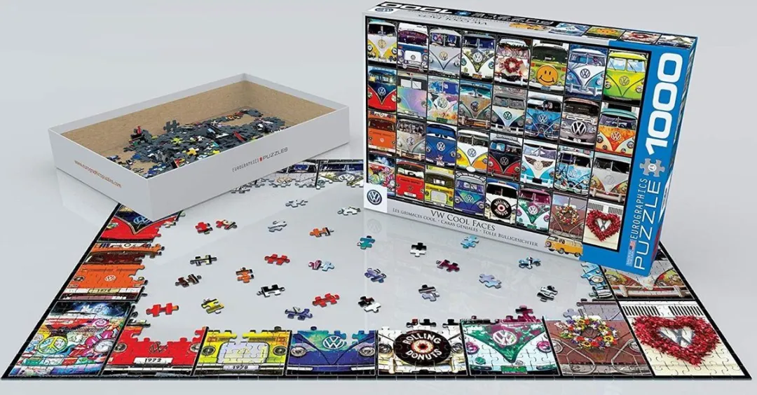 Eurographics Volkswagen Cool Faces Legpuzzel 1000 Stuks - Meerkleurig