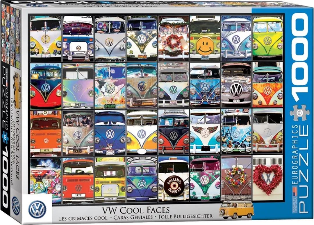 Eurographics Volkswagen Cool Faces Legpuzzel 1000 Stuks - Meerkleurig