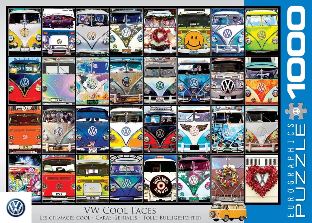 Eurographics Volkswagen Cool Faces Legpuzzel 1000 Stuks - Meerkleurig