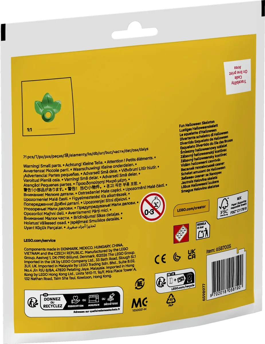 LEGO Creator 30717 Halloweenskelet - 71 Stukken