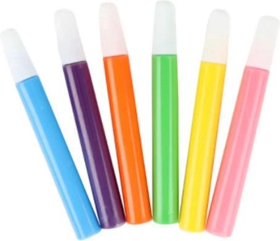 Toi-Toys Tropical Textielstiften 6 Stuks - DIY Kledingstiften