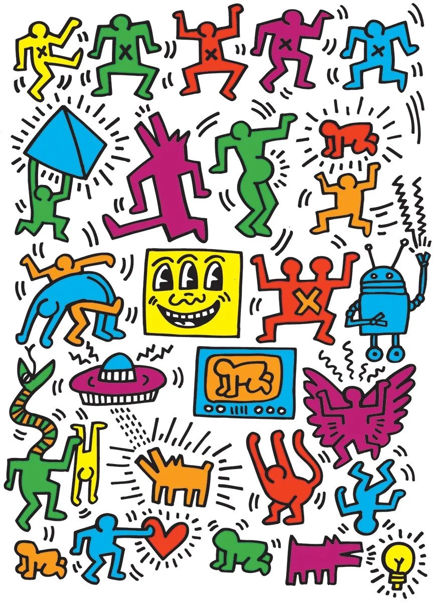 Eurographics Keith Haring Fine Art Legpuzzel 1000 Stuks - Meerkleurig