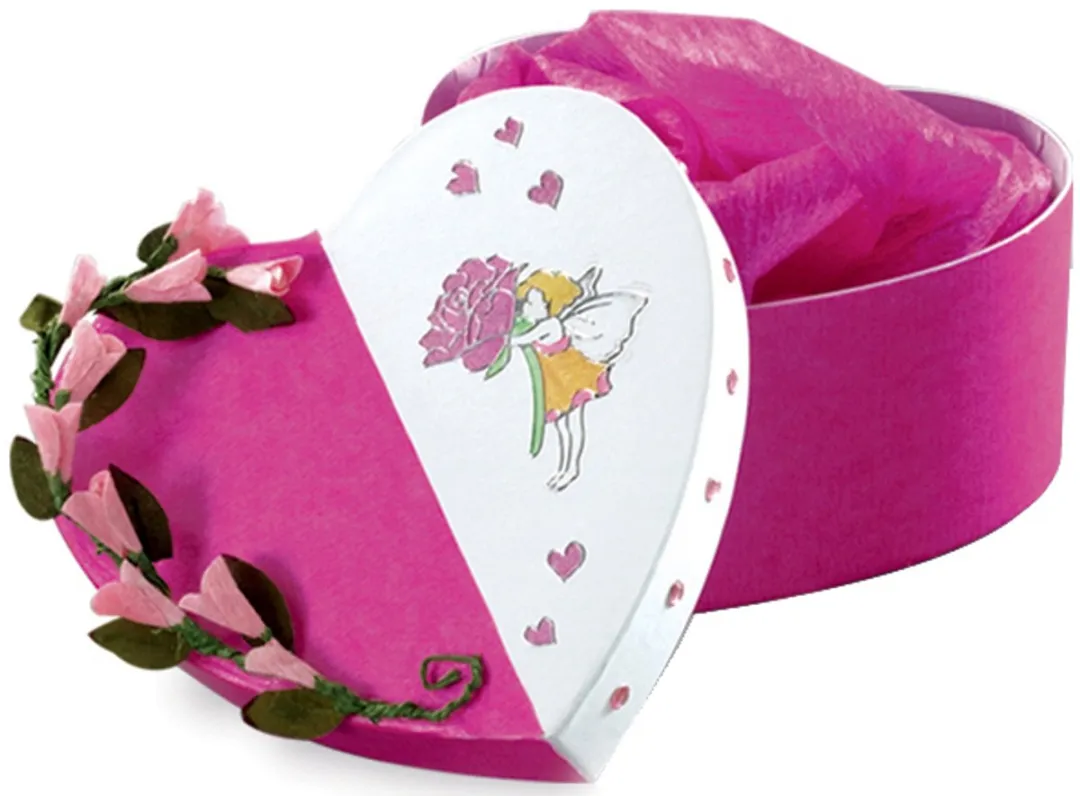 Folia Hartvormige Geschenkdozen - 12 Stuks Wit