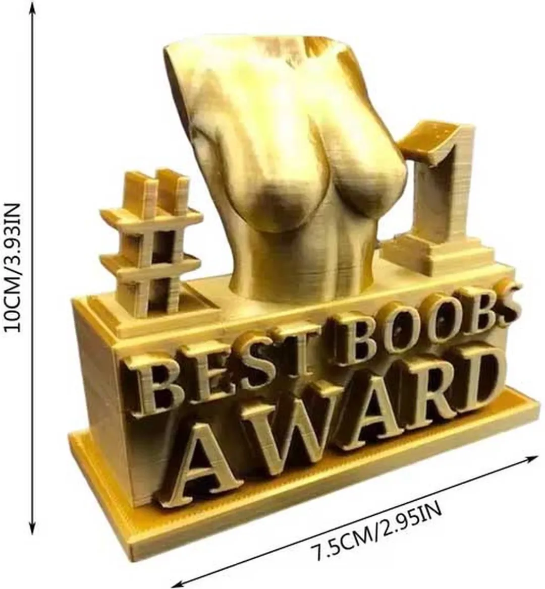 RedParrot Best Boobs Award Borsten - Goud