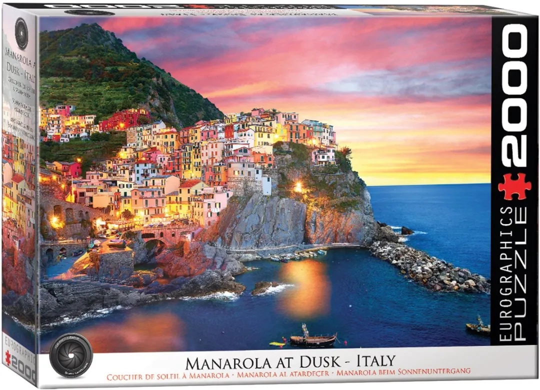 Eurographics Manarola bij zonsondergang Legpuzzel 2000 Stuks - 96x68cm