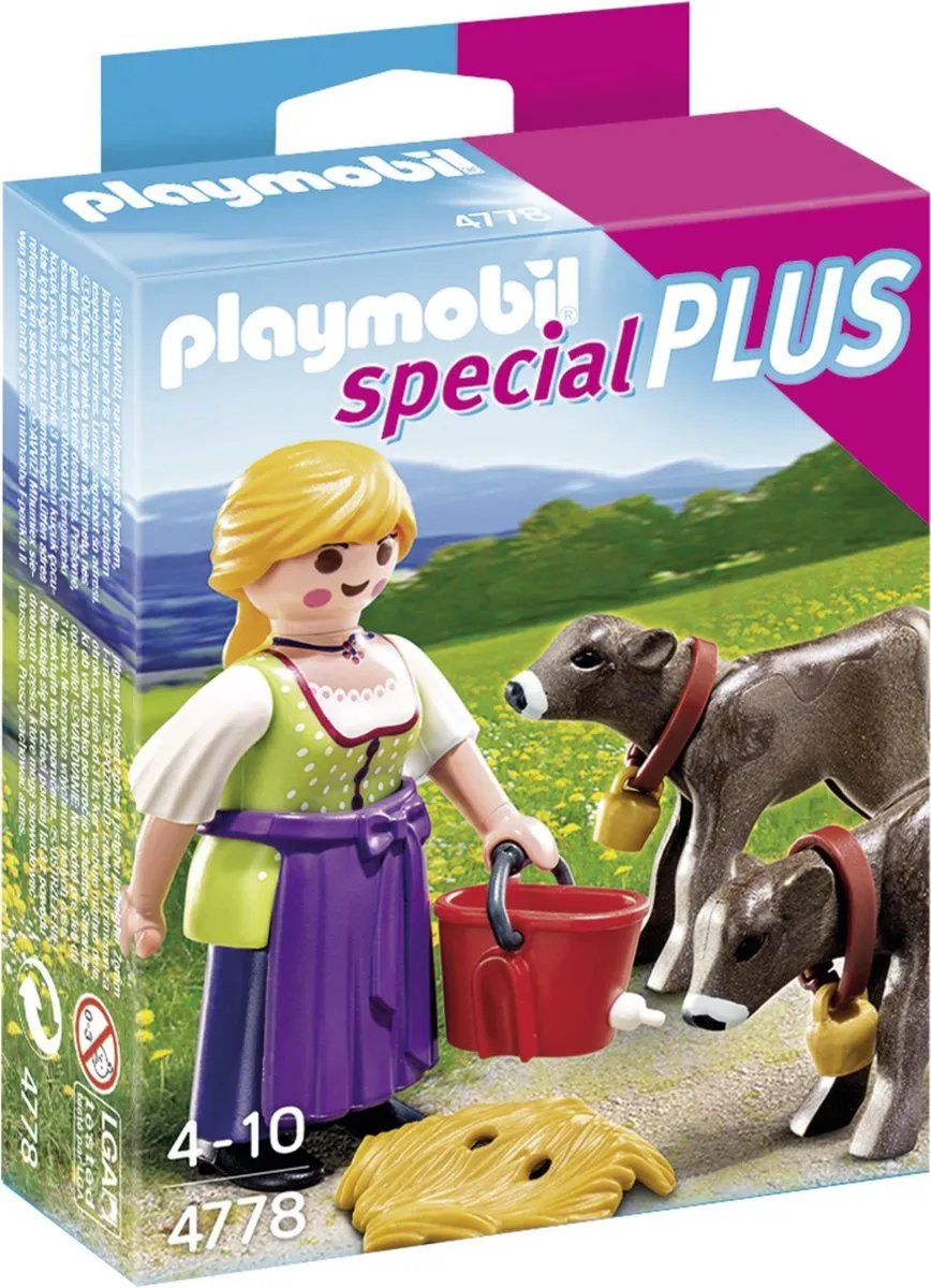 Playmobil Boerin met Kalfjes L4PC-00014303