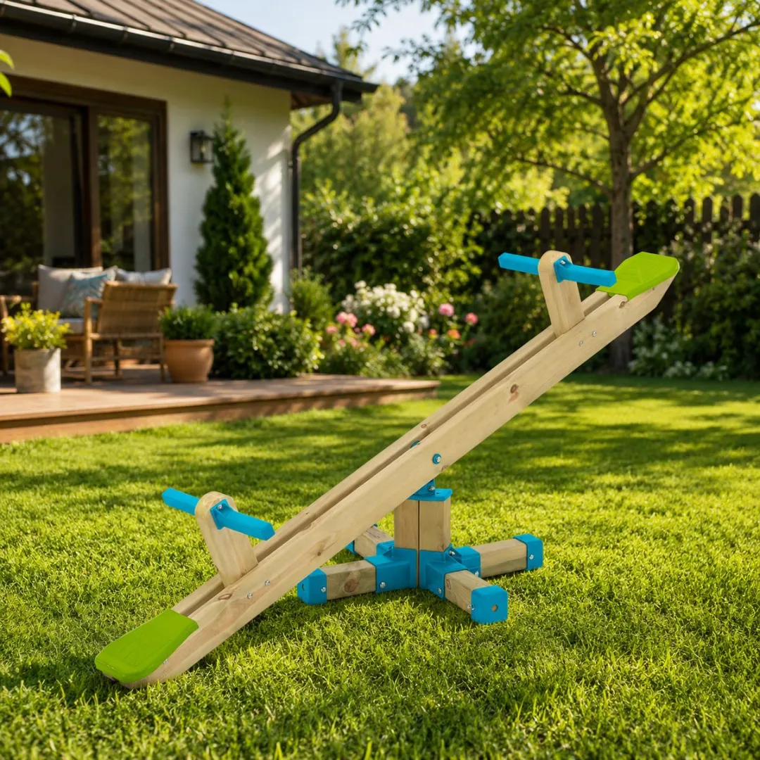 TP Toys Wipwap Bouncy Forest Seesaw - Blauw/Groen/Hout