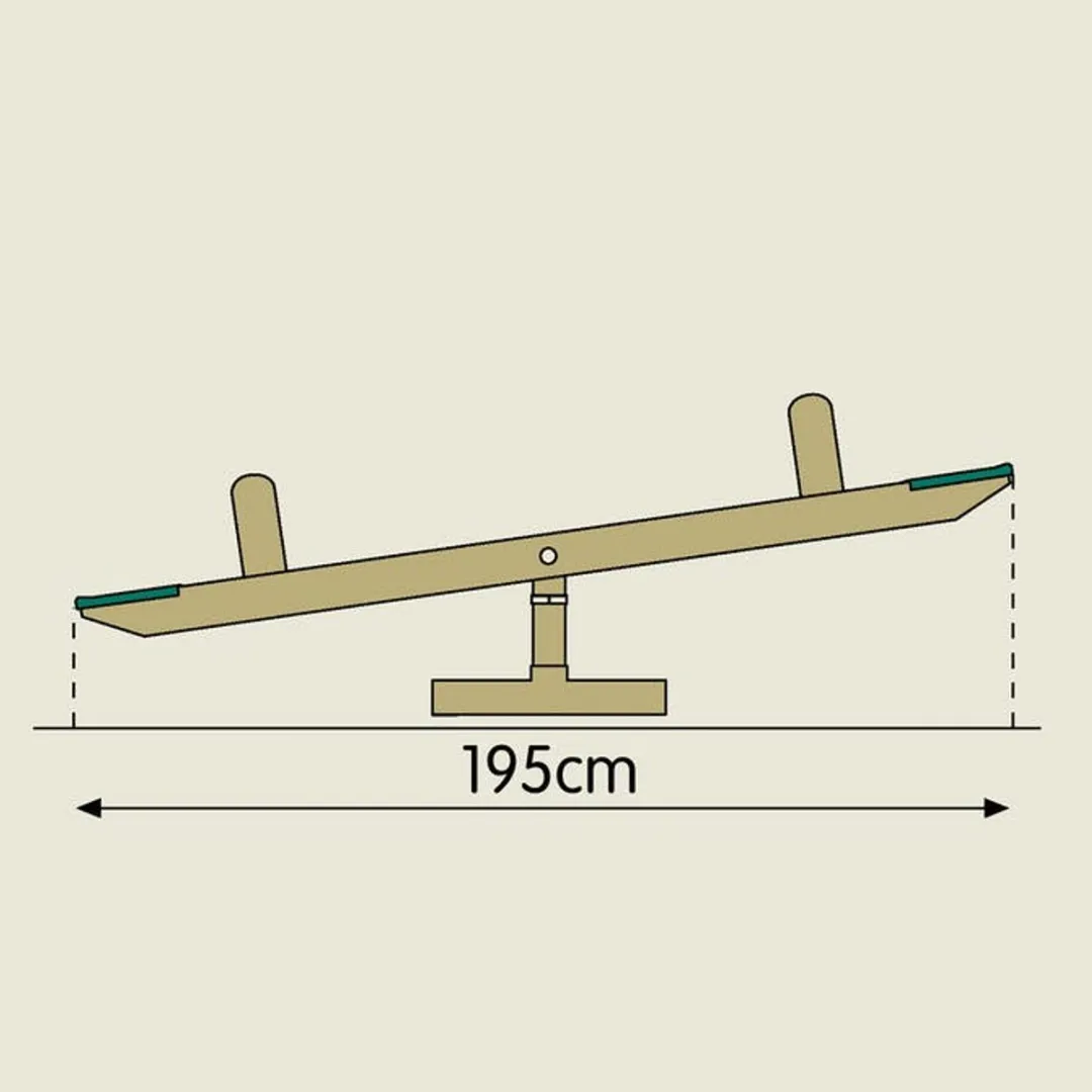 TP Toys Wipwap Bouncy Forest Seesaw - Blauw/Groen/Hout