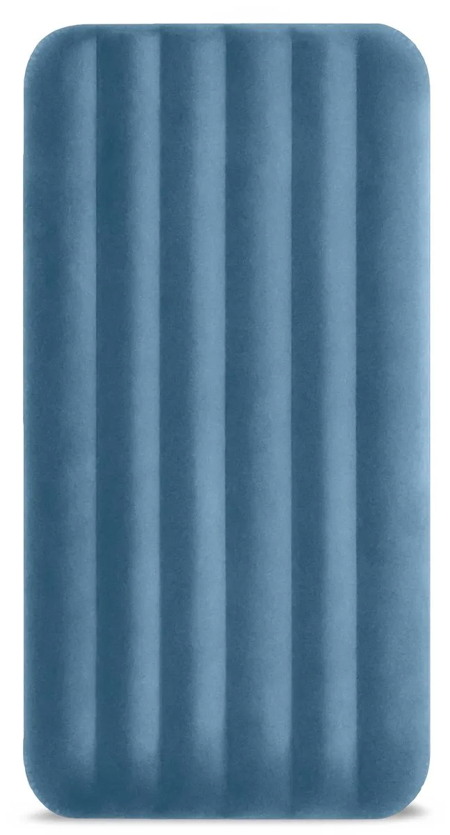Intex Twin Prestige Downy Luchtbed 191x99cm - Blauw/Grijs