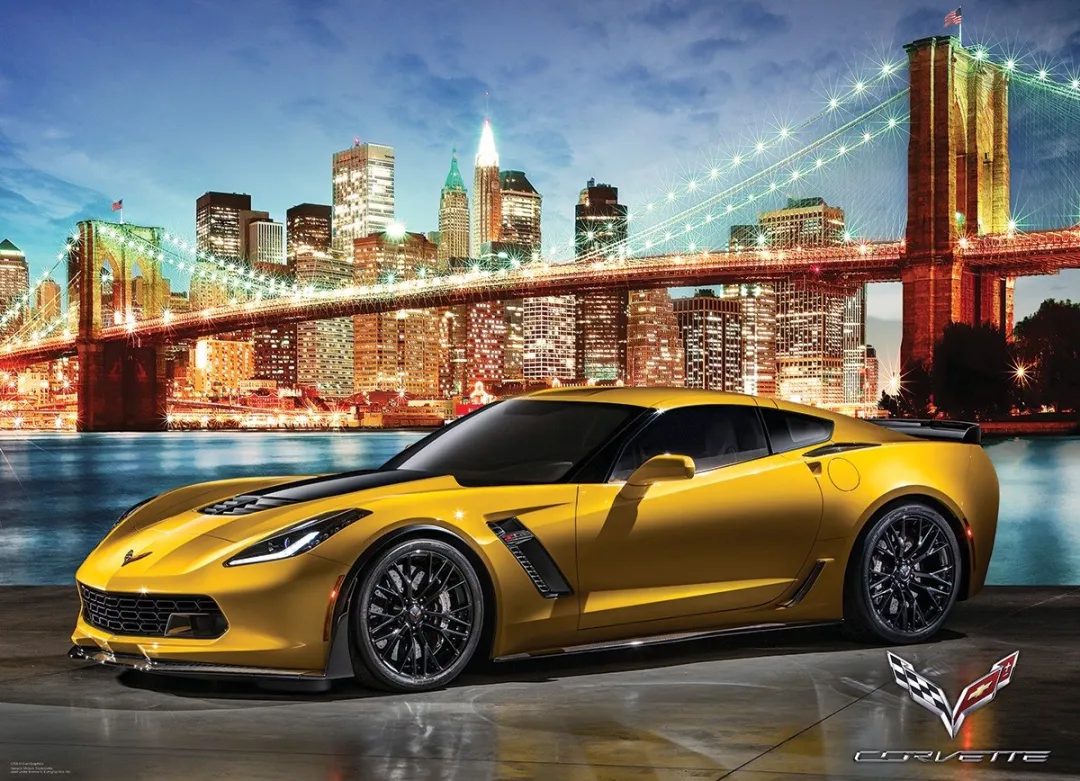 Eurographics Corvette Z06 Out for a Spin Legpuzzel 1000 Stuks - 68x48cm