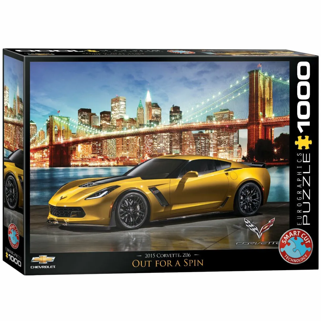 Eurographics Corvette Z06 Out for a Spin Legpuzzel 1000 Stuks - 68x48cm