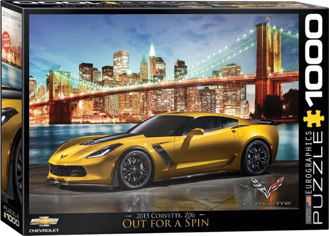 Eurographics Corvette Z06 Out for a Spin Legpuzzel 1000 Stuks