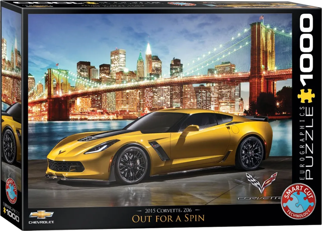 Eurographics Corvette Z06 Out for a Spin Legpuzzel 1000 Stuks - 68x48cm