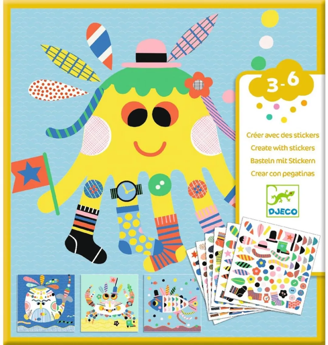 Djeco Zeedieren Knutselpakket - Multicolor
