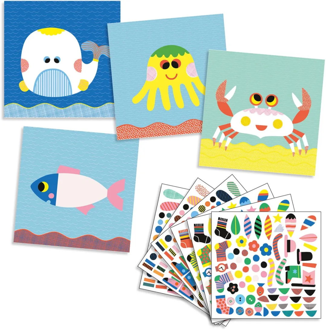 Djeco Zeedieren Knutselpakket - Multicolor