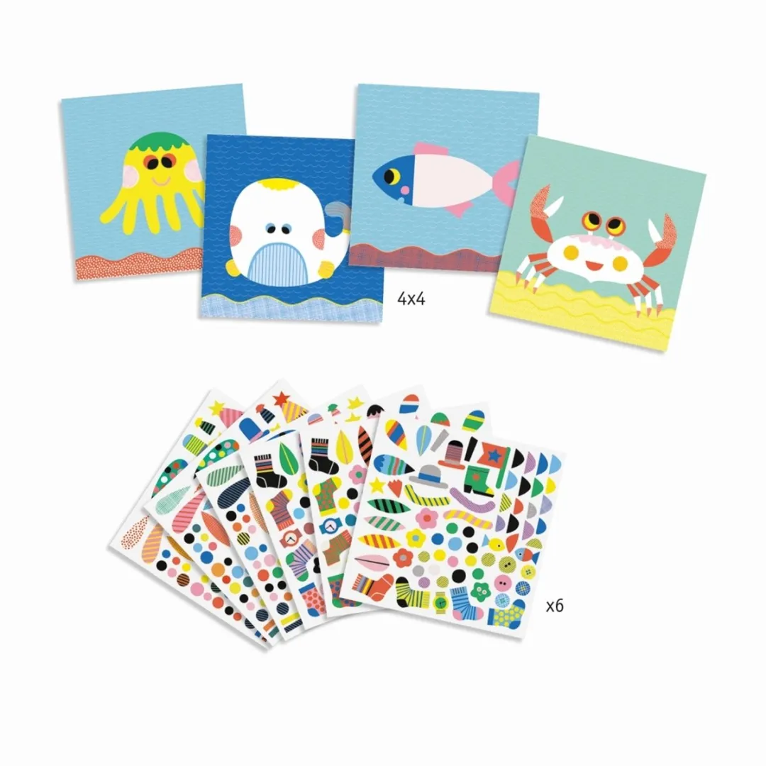Djeco Zeedieren Knutselpakket - Multicolor