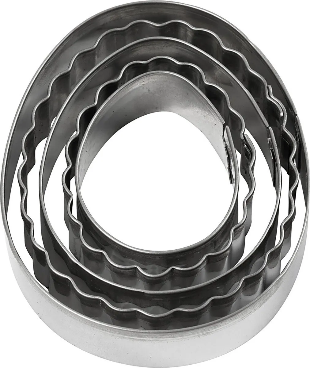 Creativ Company Uitsteekvorm Ei 8cm - 5 Stuks Meerkleurig