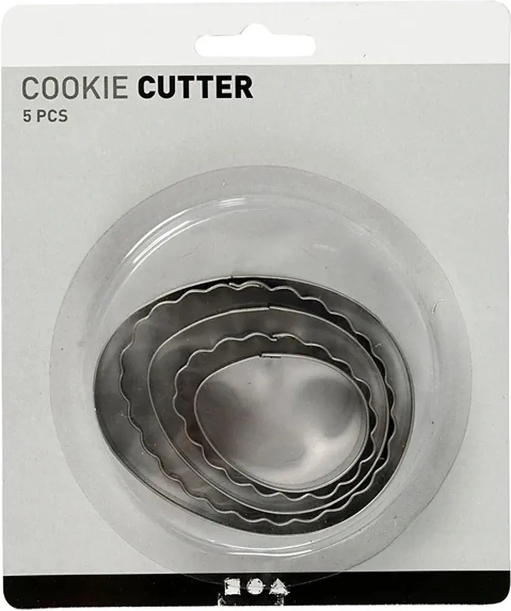 Creativ Company Uitsteekvorm Ei 8cm - 5 Stuks Meerkleurig