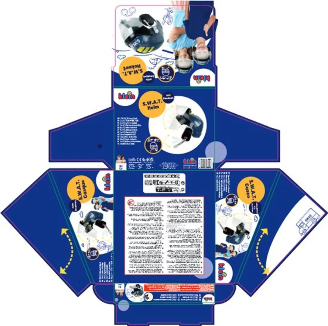 Klein Toys Theo Klein SWAT-Kinderhelm - Blauw/Zwart