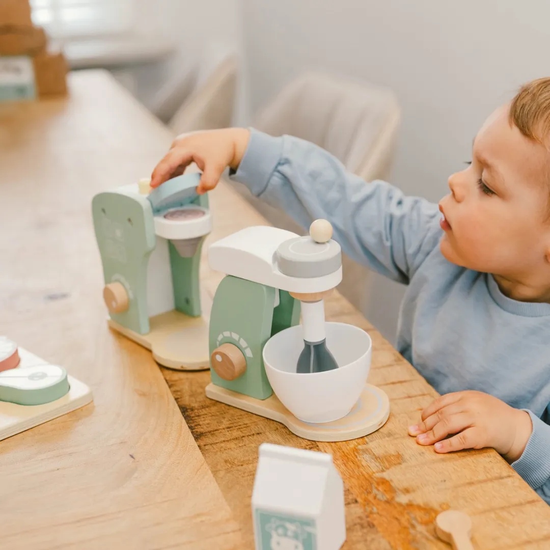 Wooden Toys Keukenmixer + Snijfruit Speelset