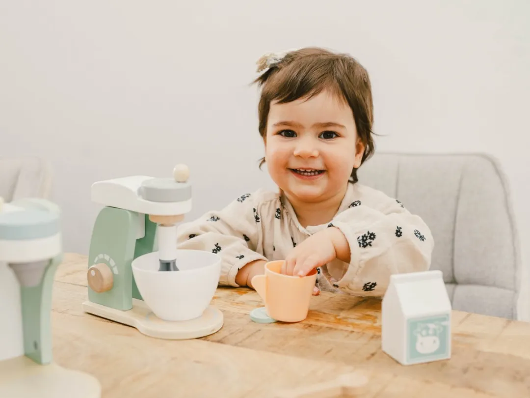 Wooden Toys Keukenmixer + Snijfruit Speelset