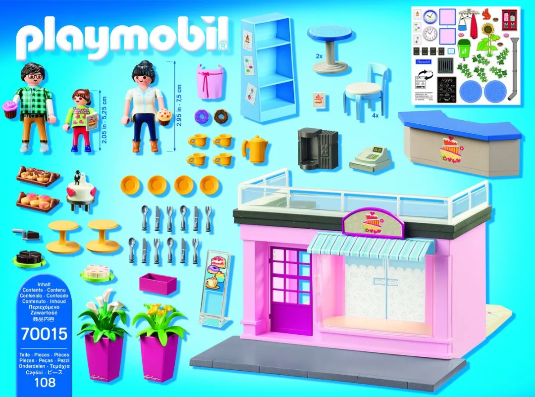 Playmobil City Life Mijn Koffiehuis 70015 - Multicolor