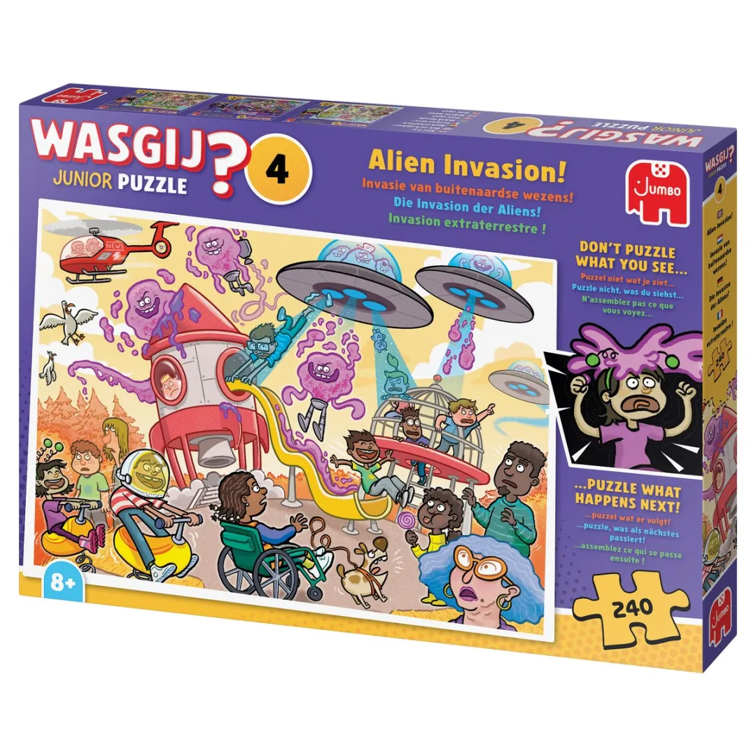 Wasgij Junior 4 Invasie van Buitenaardse Wezens 240 Stuks - Meerkleurig
