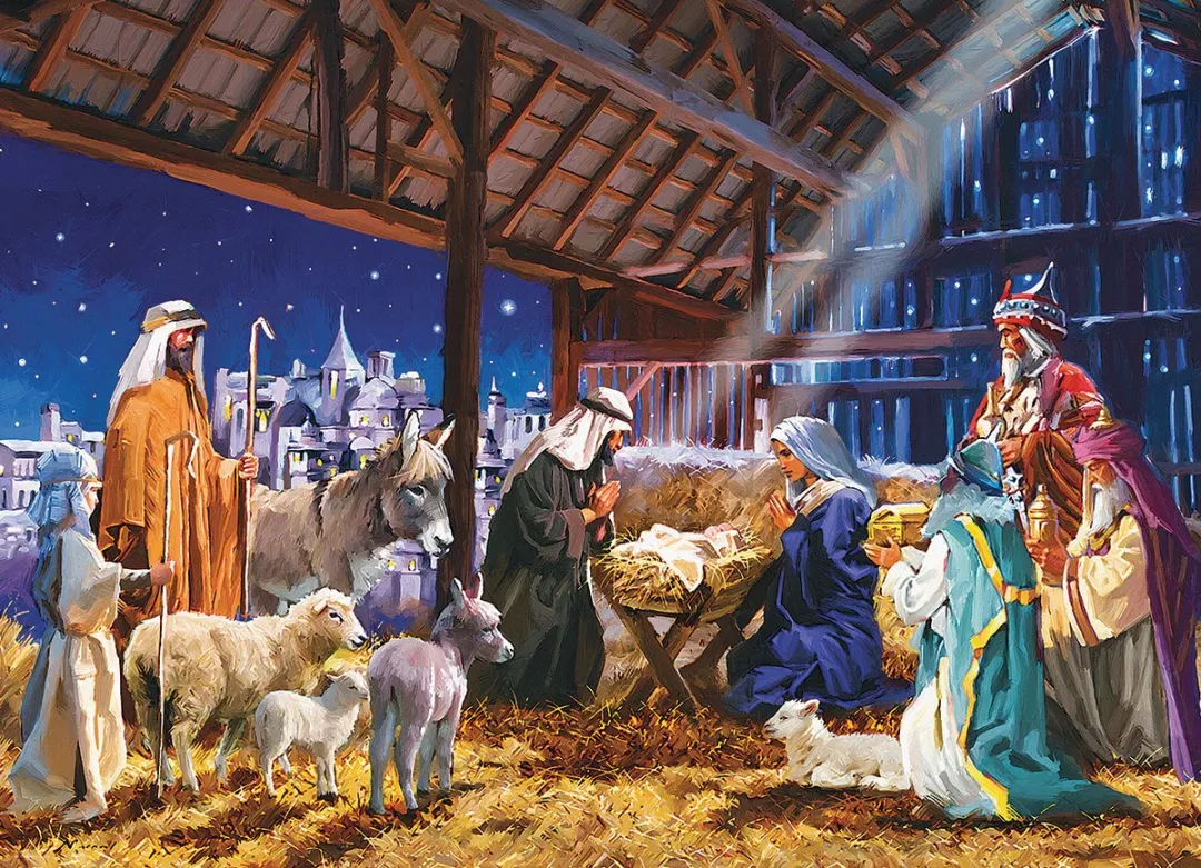 Eurographics Kerststal Macneil Studio Legpuzzel 1000 Stuks - 68x48cm