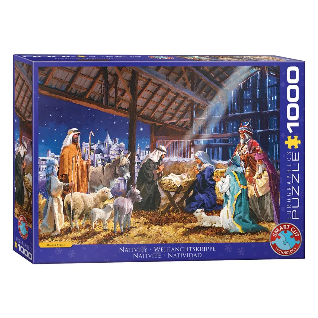 Eurographics Kerststal Macneil Studio Legpuzzel 1000 Stuks