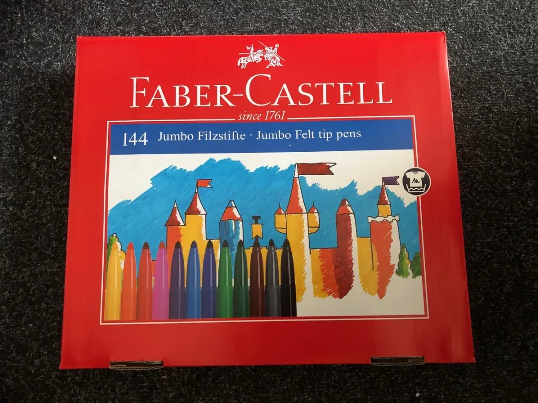 Faber-Castell FC-201771 Viltstiften Jumbo Classpack - 144 Stuks - afbeelding 6 van 6