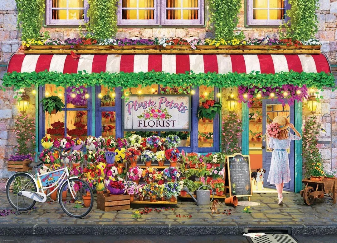 Eurographics Pluche Bloemblaadjes Bloemist Legpuzzel 1000 Stuks - Paul Normand - eu6000-5518