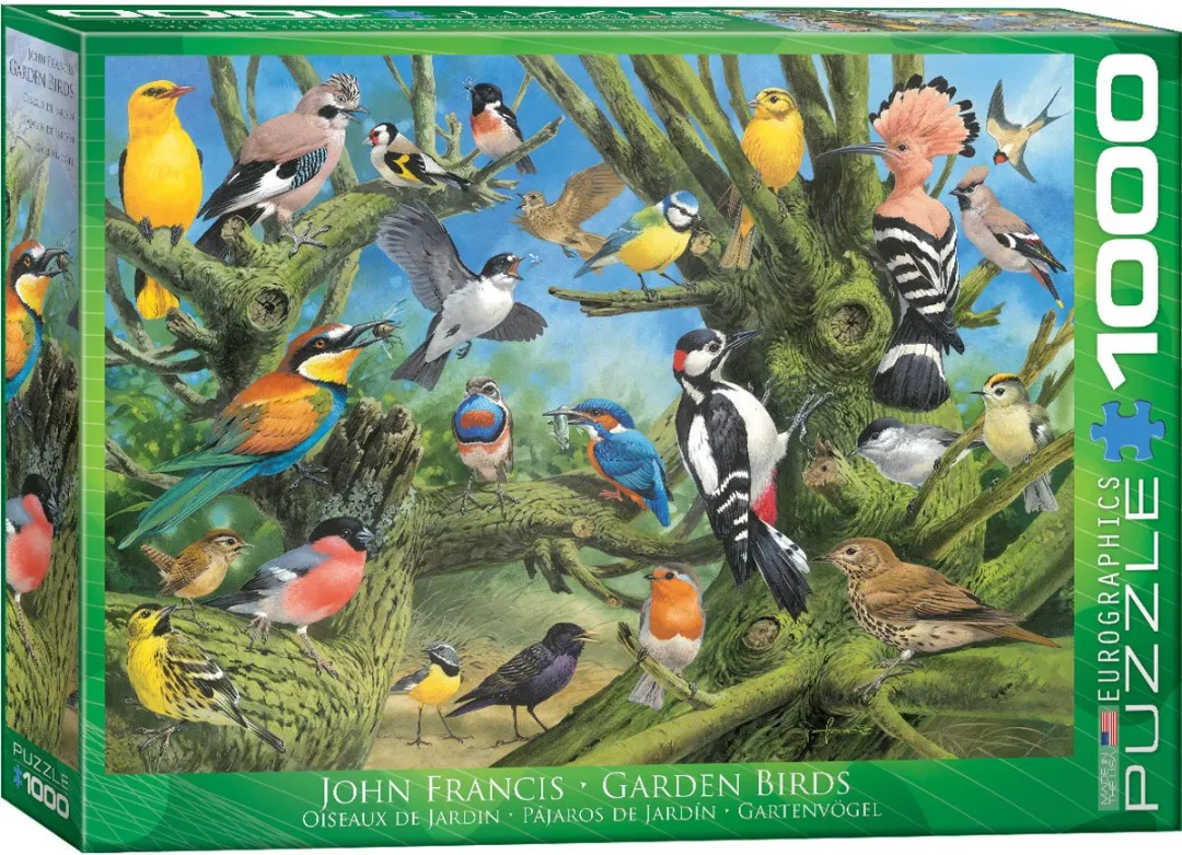 Eurographics Tuin Vogels John Fransis Legpuzzel 1000 Stuks - 68x48cm