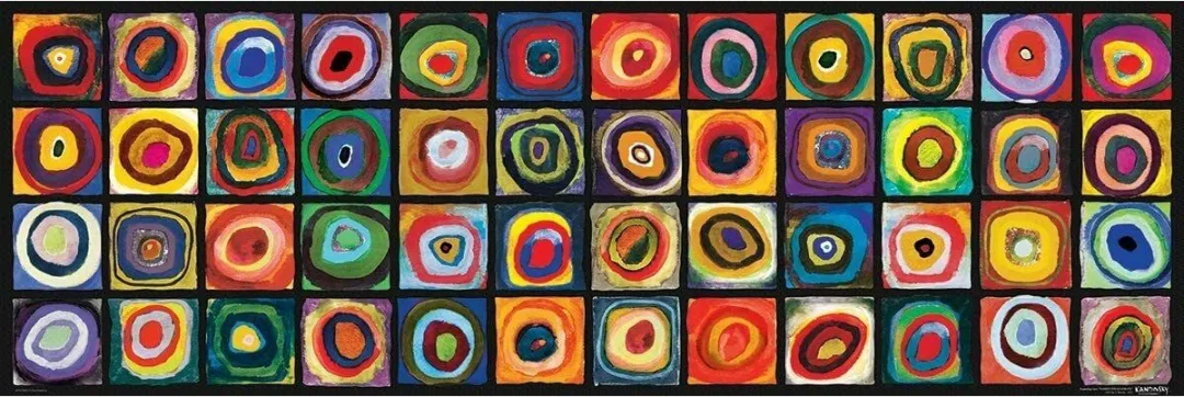 Eurographics Wassily Kandinsky Kleurenstudie: Vierkanten Legpuzzel 1000 Stuks - Meerkleurig