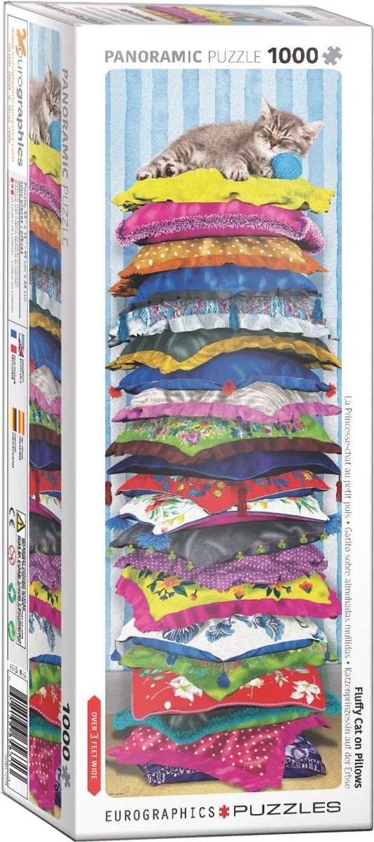 Eurographics Fluffy Kitty on Pillows Legpuzzel 1000 Stuks
