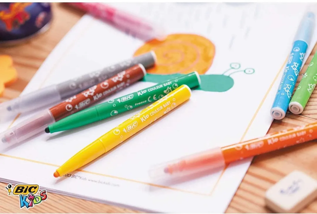 Bic Kids Kid Couleur Viltstiften Extra Brede Punt 4.5mm - 12 Stuks
