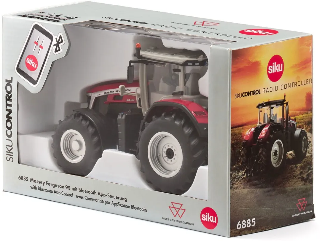 SIKU 6885 Massey Ferguson 9S Tractor - Rood - Bluetooth