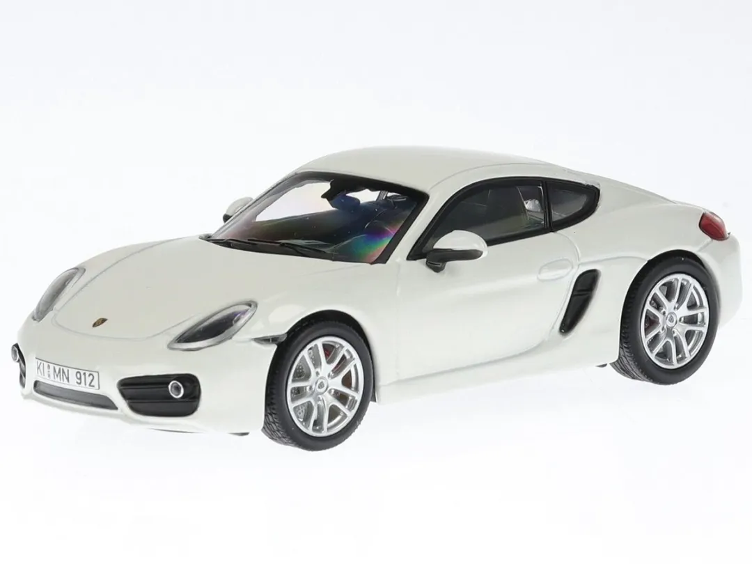 Porsche Cayman S 2013 Norev 1:43 Modelauto - Wit