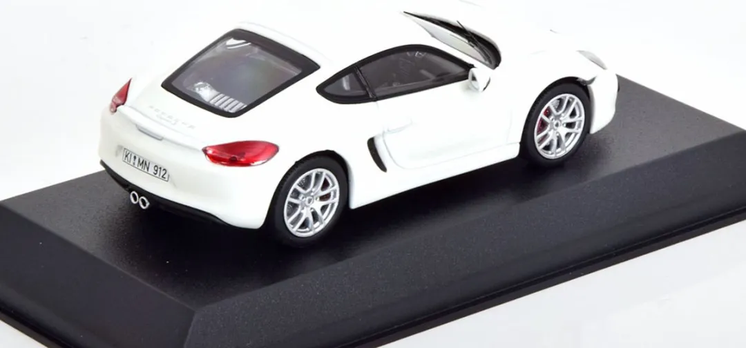 Porsche Cayman S 2013 Norev 1:43 Modelauto - Wit