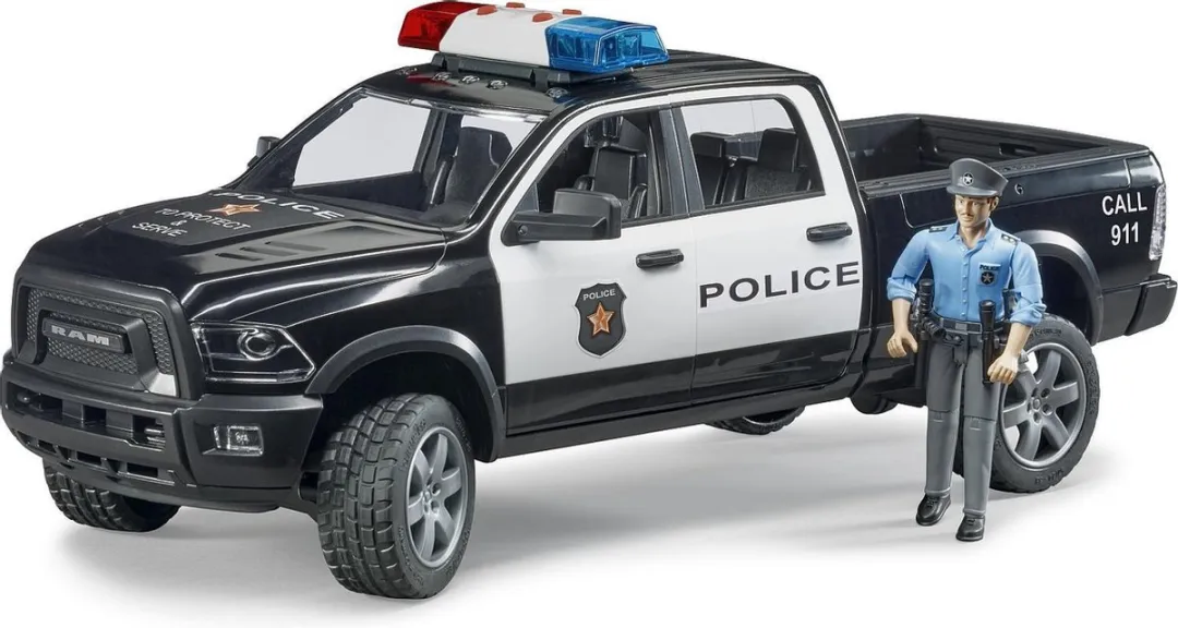 Bruder 2505 Politievoertuig met politieman - Multikleur
