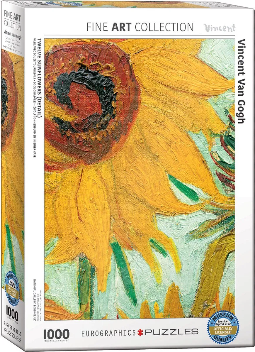 Eurographics Zonnebloem Vincent van Gogh Puzzel 1000 Stuks