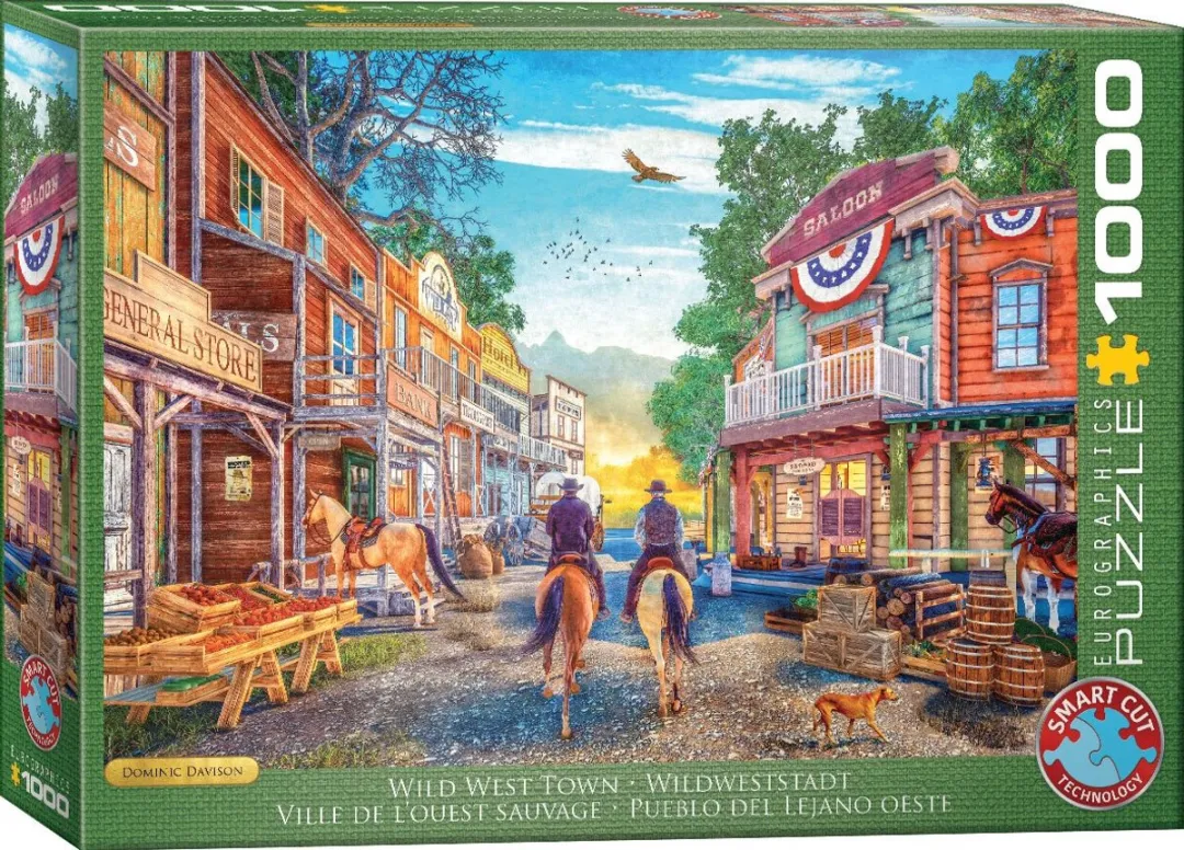 Eurographics Wild West Town Legpuzzel 1000 Stuks - 68x48cm